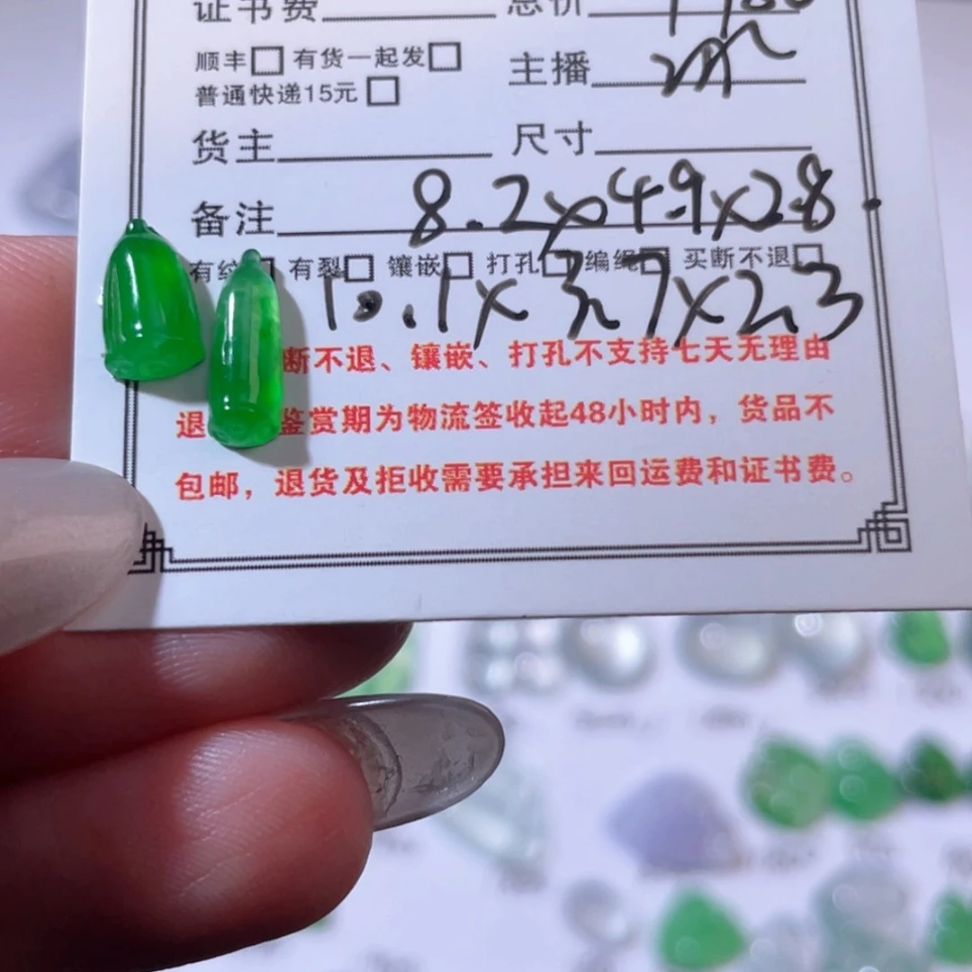 翡翠颈饰未镶嵌玛****苏裸石