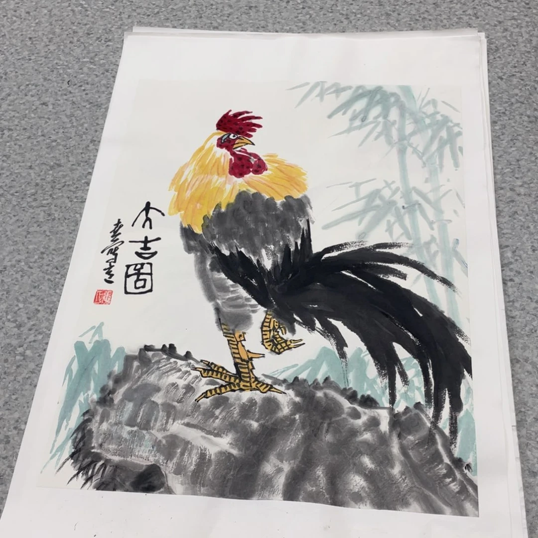 国画1.4平尺国画作品