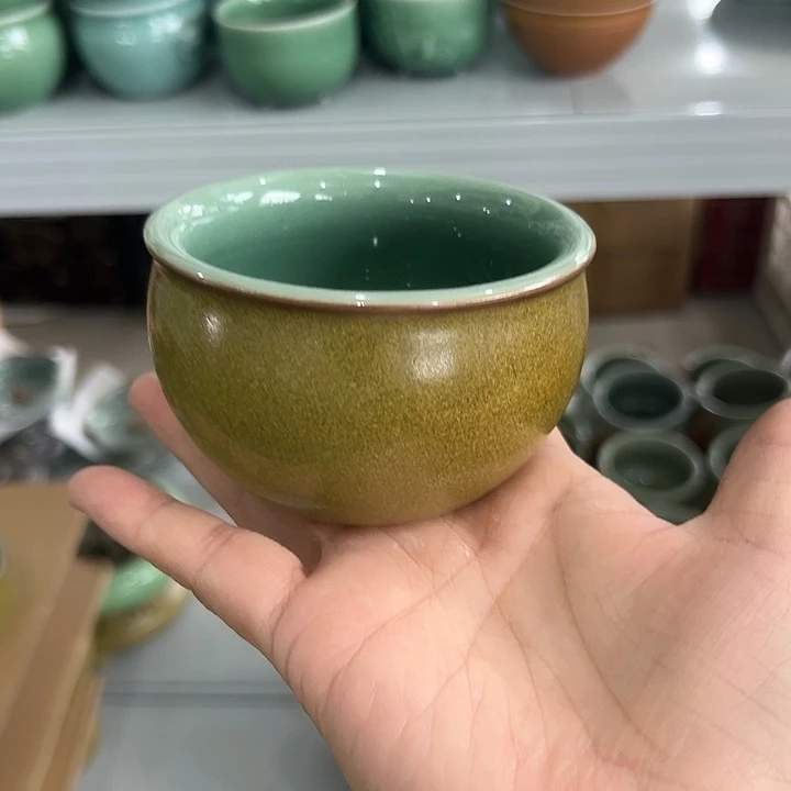 龙泉云间青瓷小米茶器