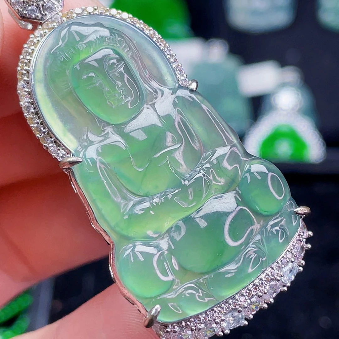 翡翠未镶嵌吊坠(不含链)972