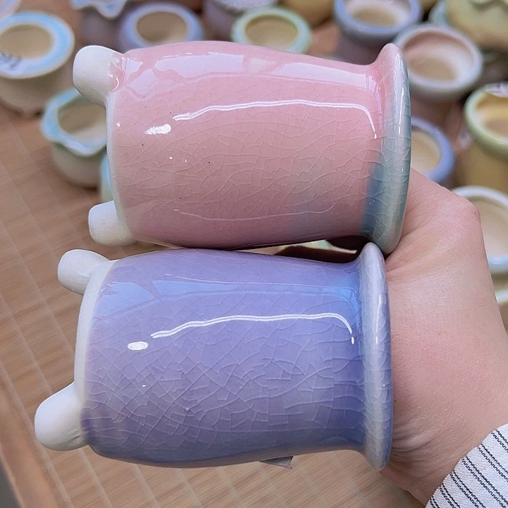 红陶陶瓷花盆当场满12包邮