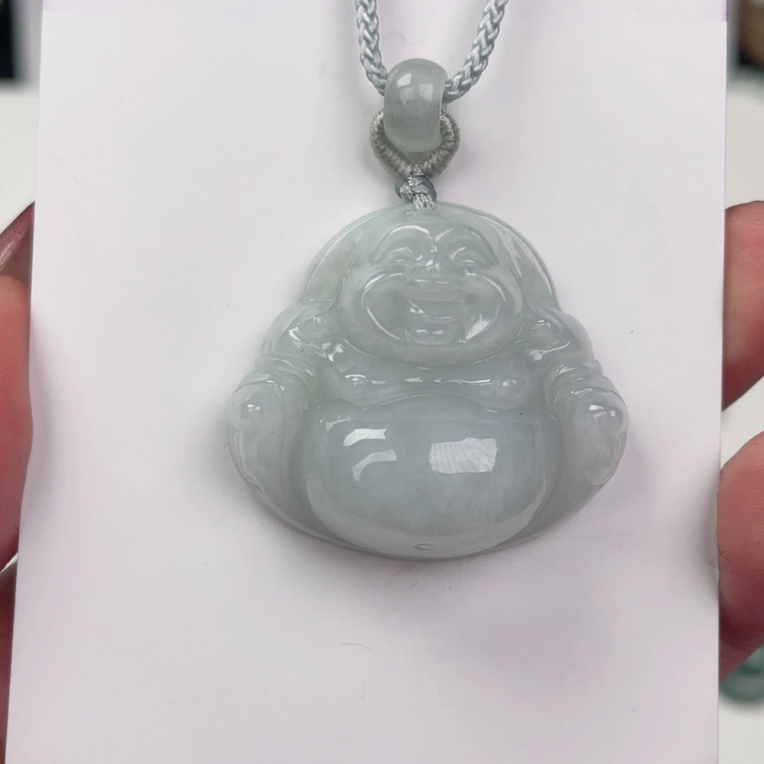 翡翠未镶嵌颈饰佛公