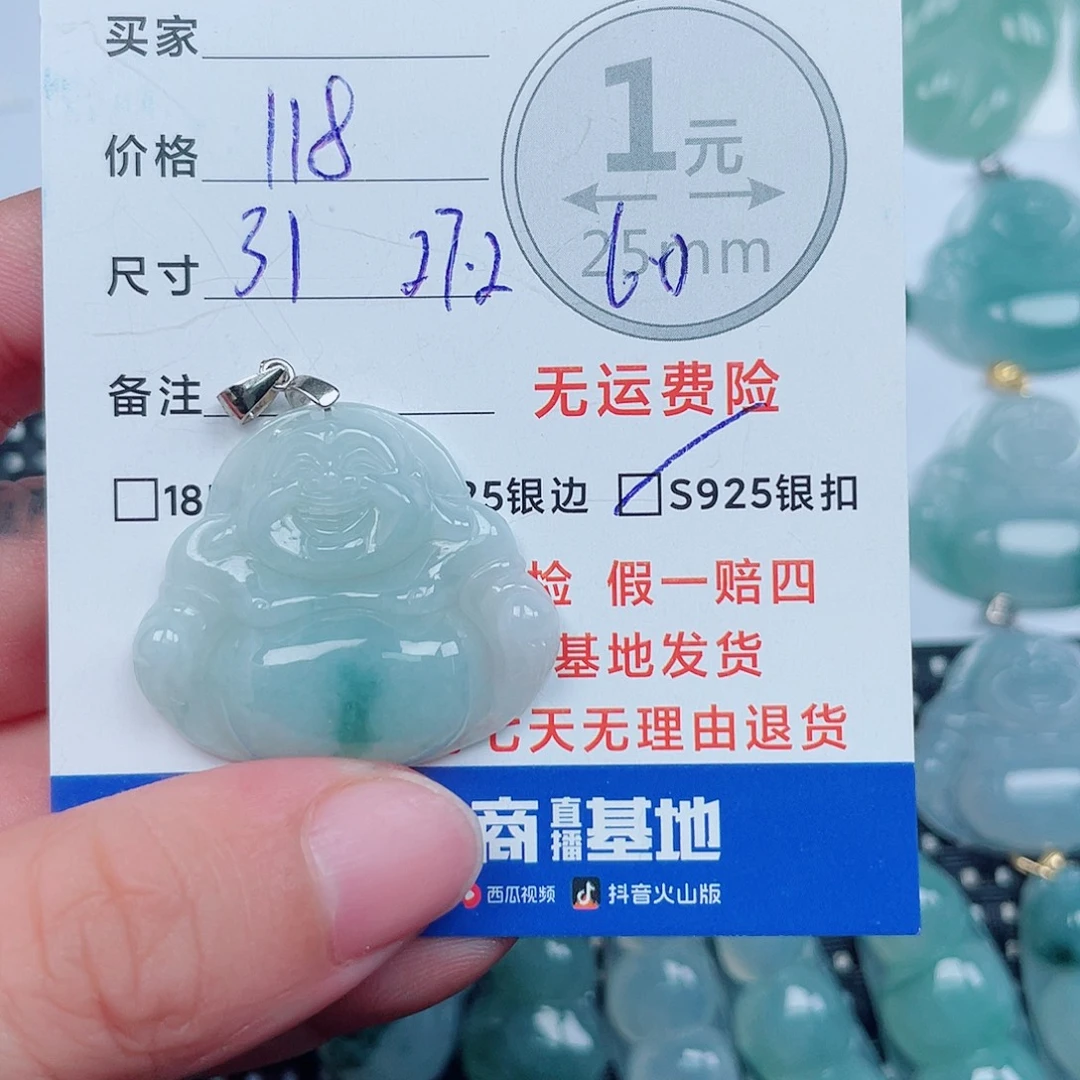 翡翠银S925镶嵌颈饰