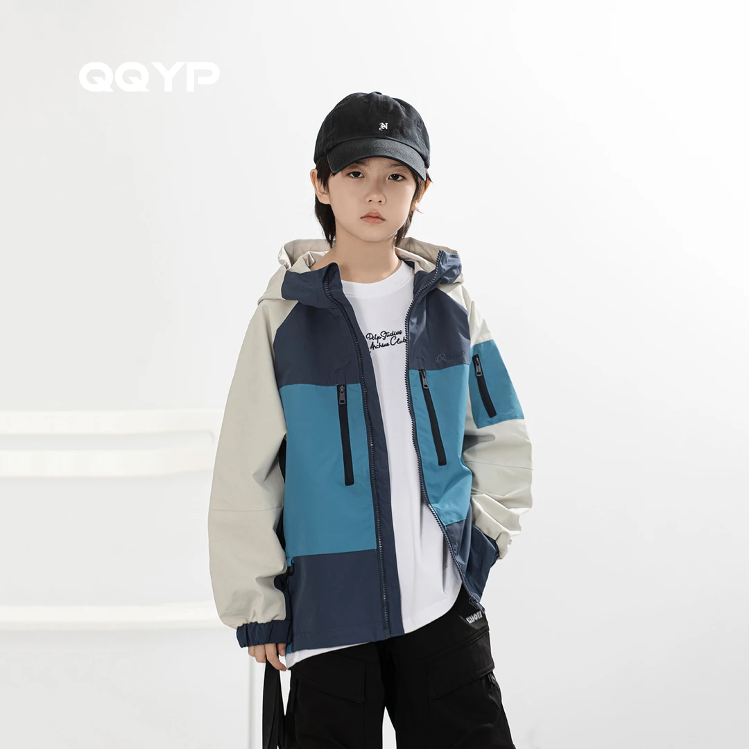 9.17号新品 男童外套2025秋装新款中大童连帽儿童韩版宽松上衣