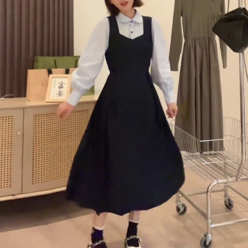 2025秋季新款拉链长裙印花长袖连衣裙连衣裙富婆显瘦气质赫本风