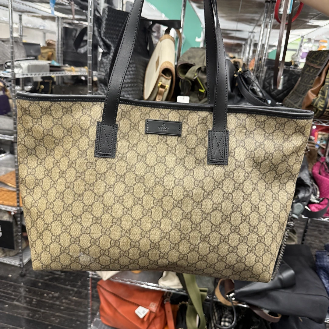 95新 GUCCI/古驰 【龙】29HP07老花托特单肩包