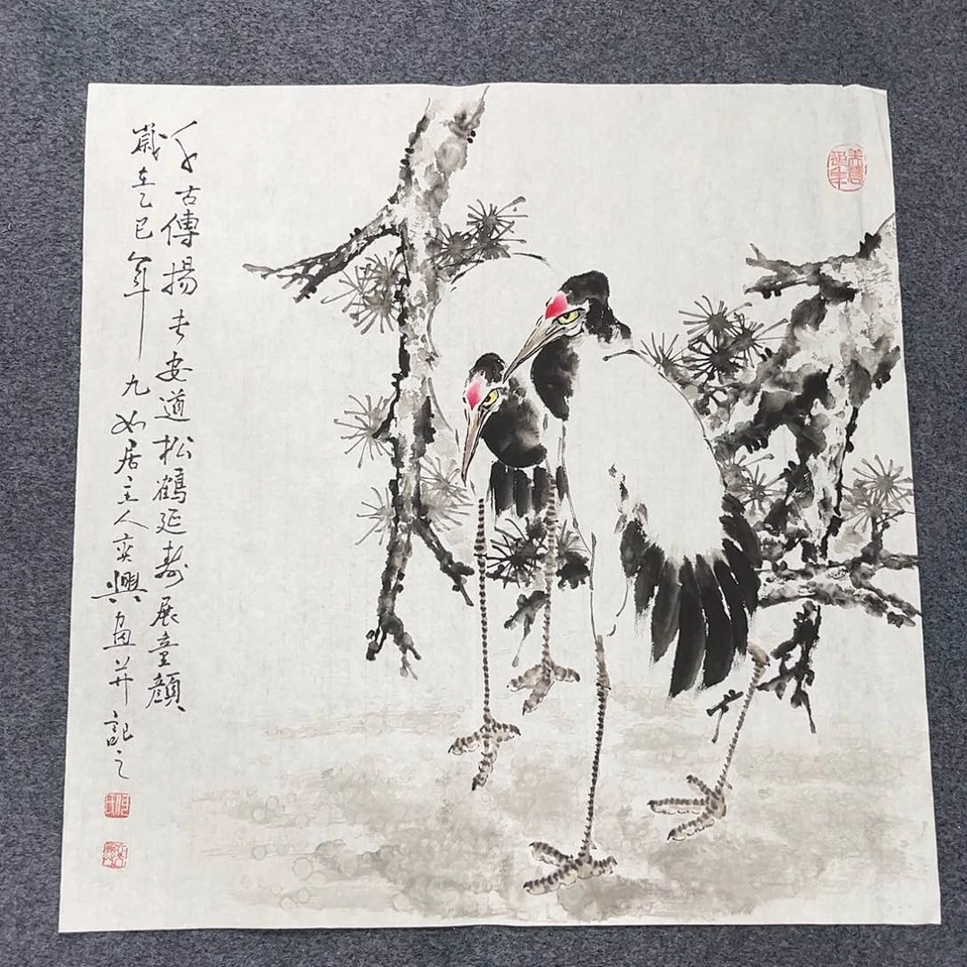 国画纯手绘宣纸国画作品