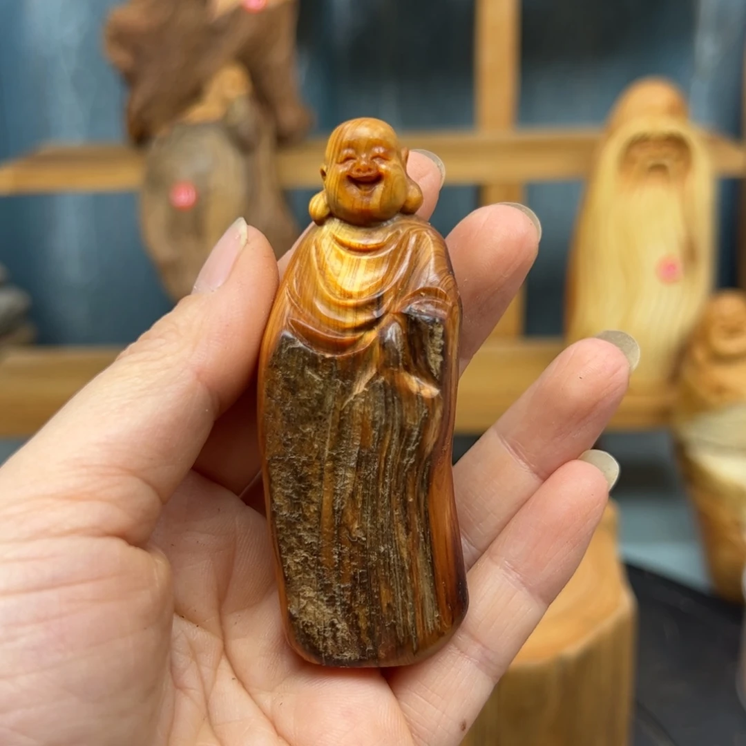 木用****9崖柏木摆件手把件