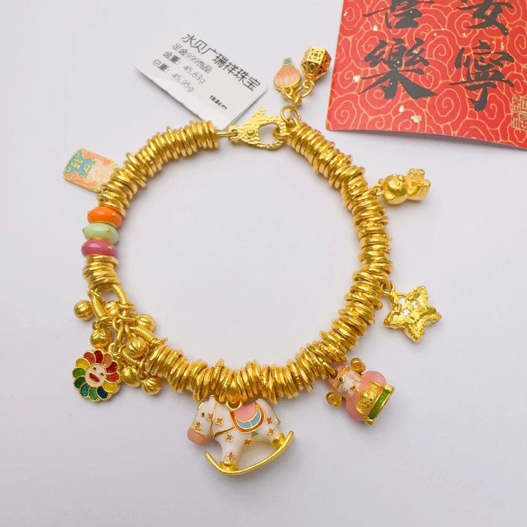足金999 投资金 卡5 金重45.63g 总长15.5cm zp