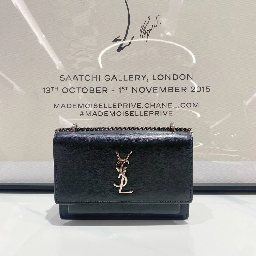 99新 YSL/圣罗兰 圣罗兰 黑银 sunset日落 14142
