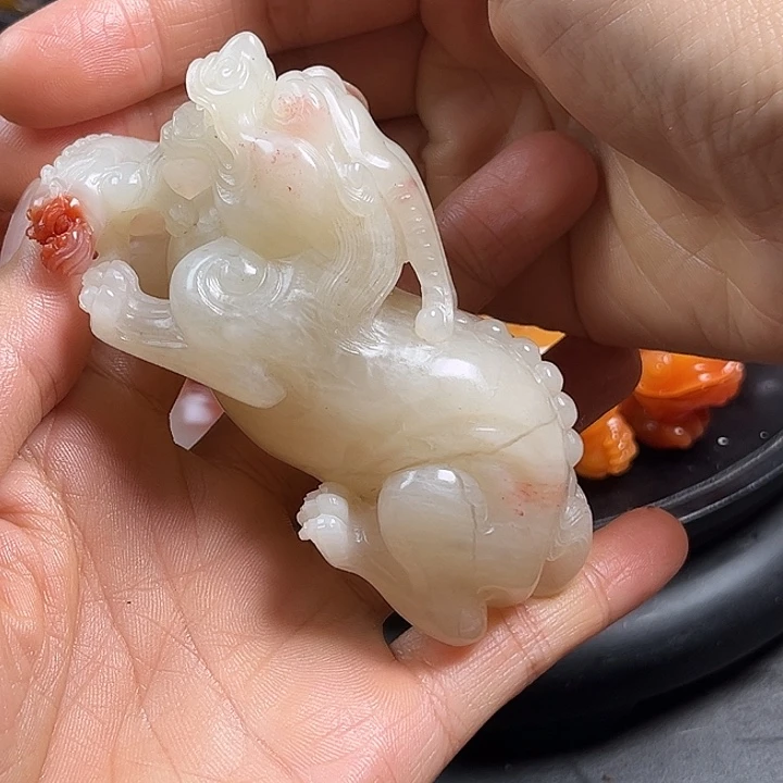予***之寿山石手把件把玩