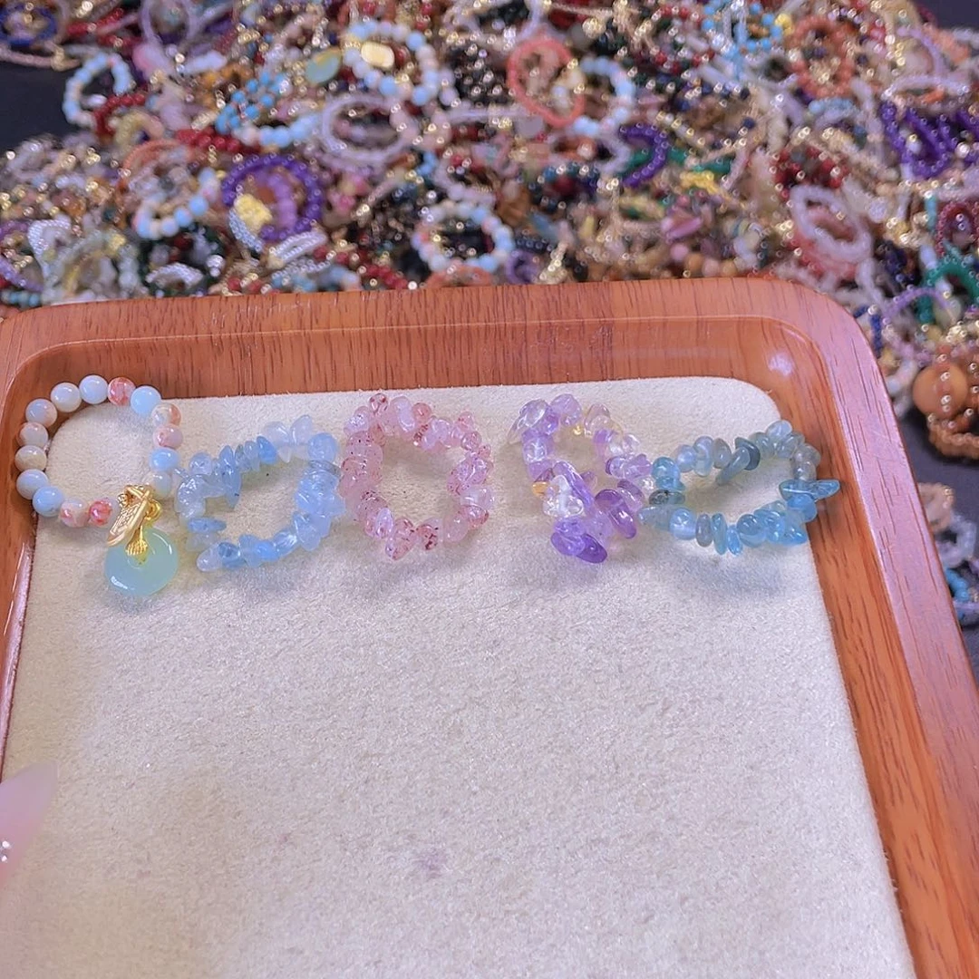 戒指未镶嵌水晶茄***?原创