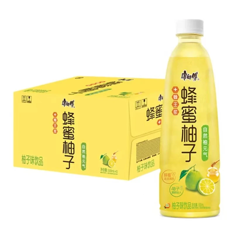 康师傅蜂蜜柚子茶柚子味茶饮料500ml