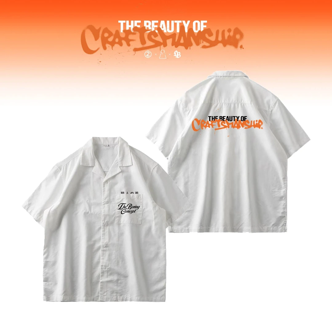 Libertywalk LB×inozetek×TBC 联名印花男女休闲宽松短袖衬衫