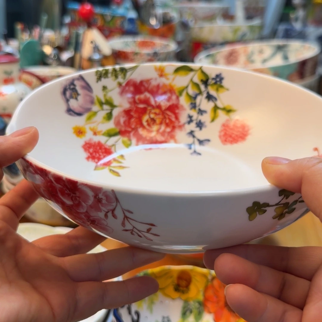 陶瓷外贸8.25英寸苹果造型沙拉碗1只