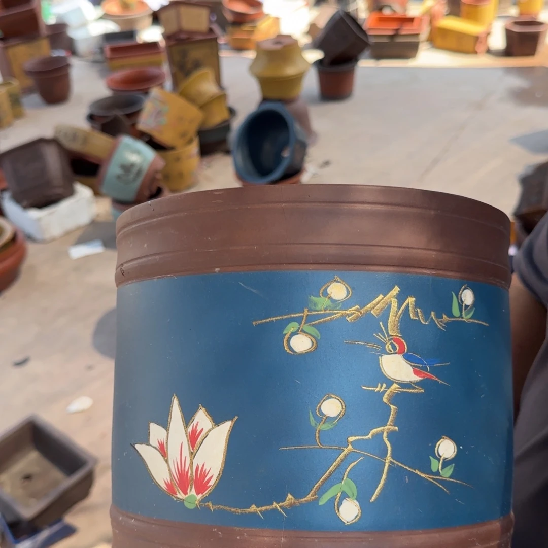 紫砂花盆瑕疵和瑕疵