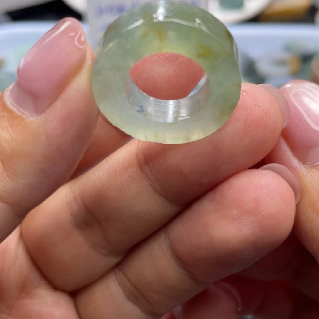 【闪购商品】定制翡翠未镶嵌天然翡翠5-13冰黄洒金