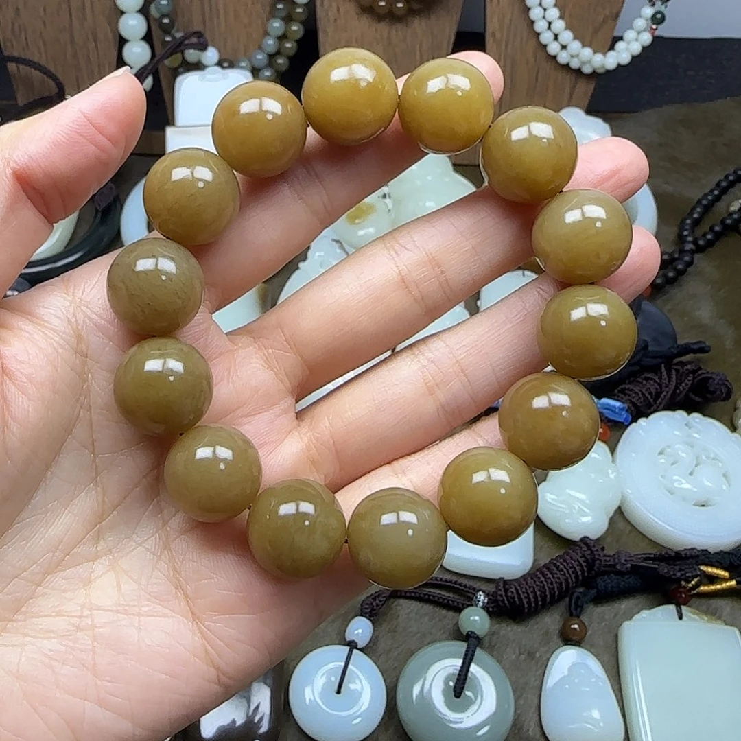 和田玉未镶嵌手链