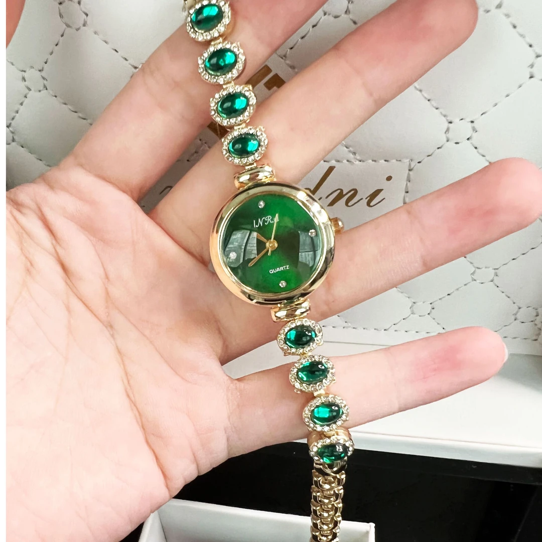 【INRA正品】夏日清新简约绿色·小表盘手链女士腕表· 6912 - H