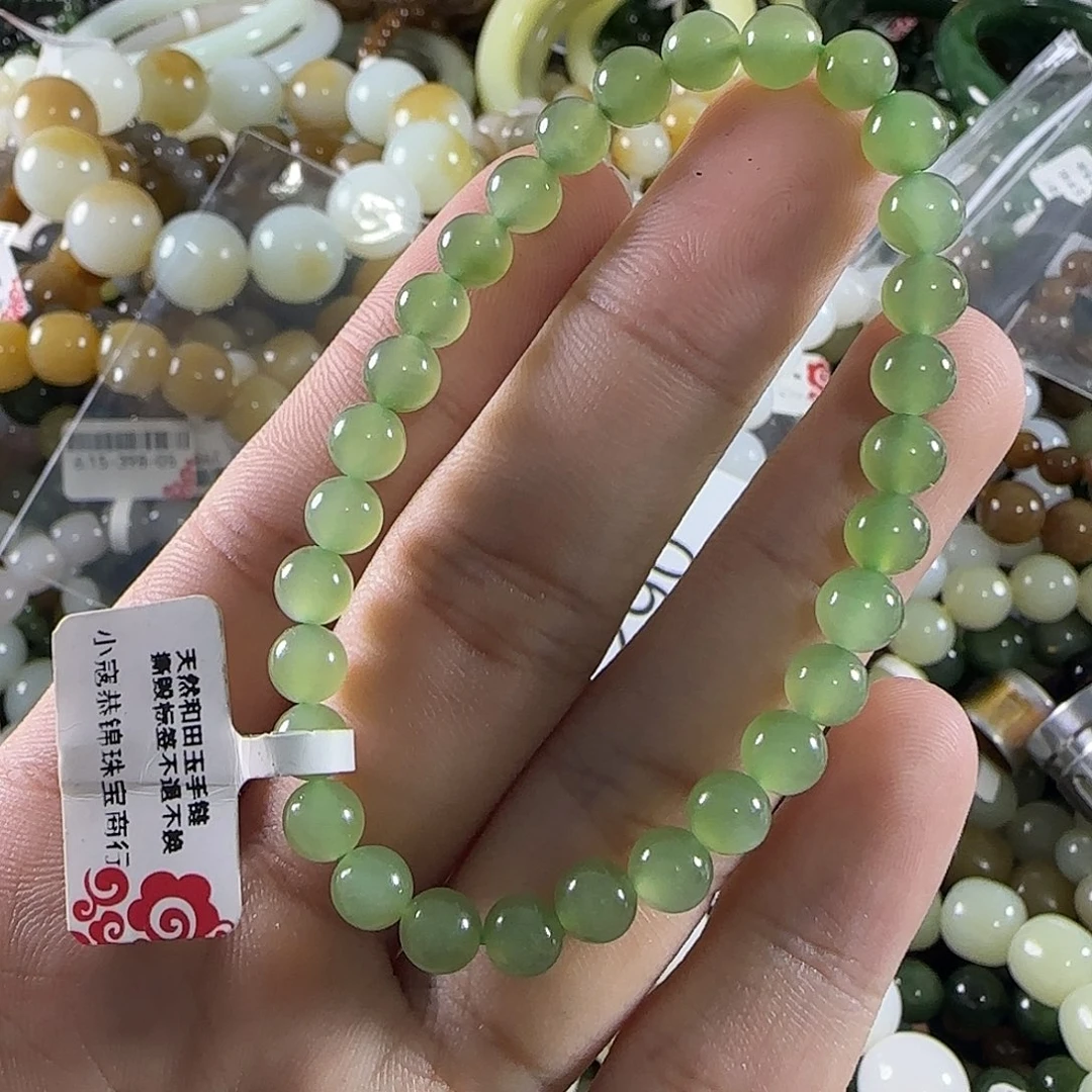 和田玉未镶嵌手链62