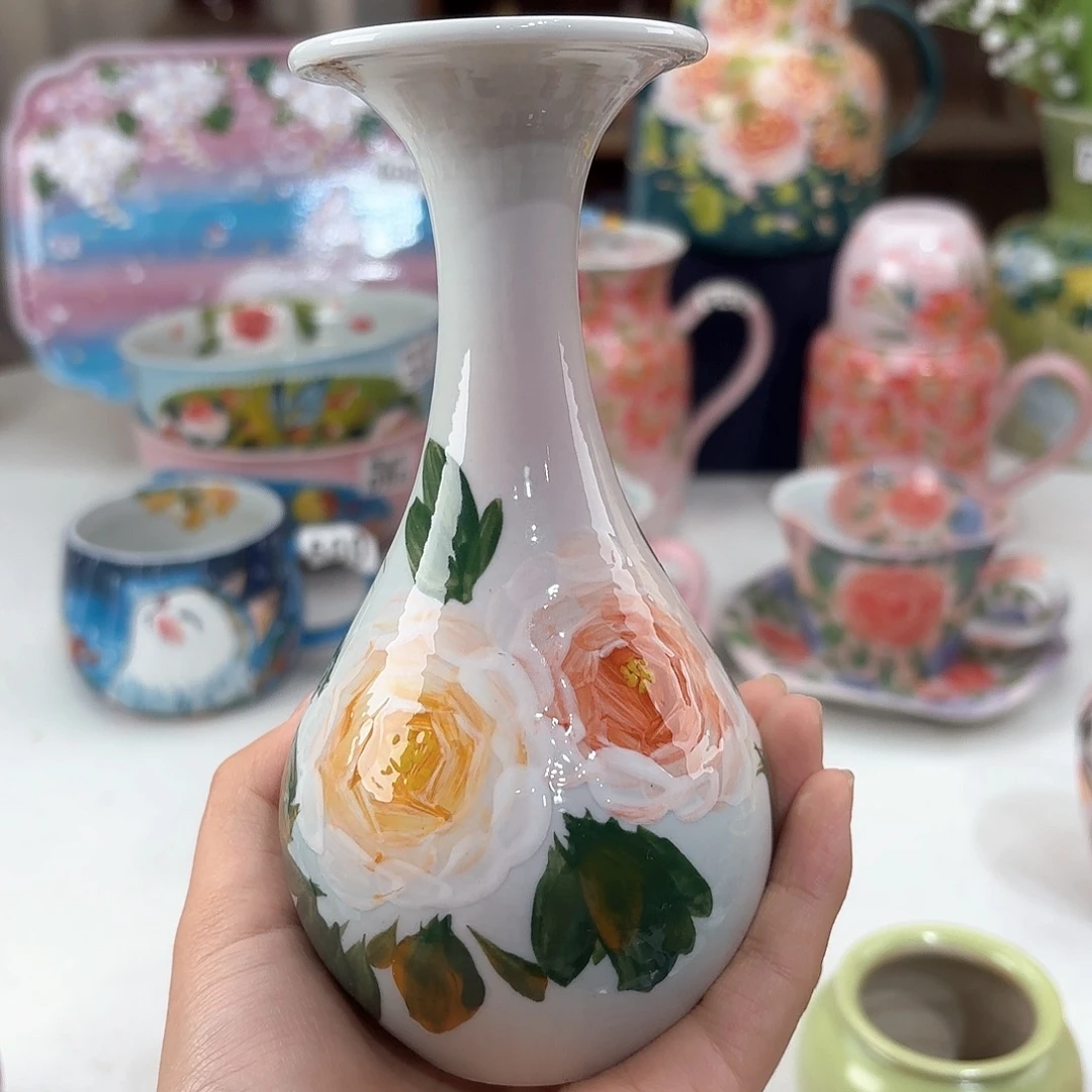 景德镇手绘高温釉下彩陶瓷茶具