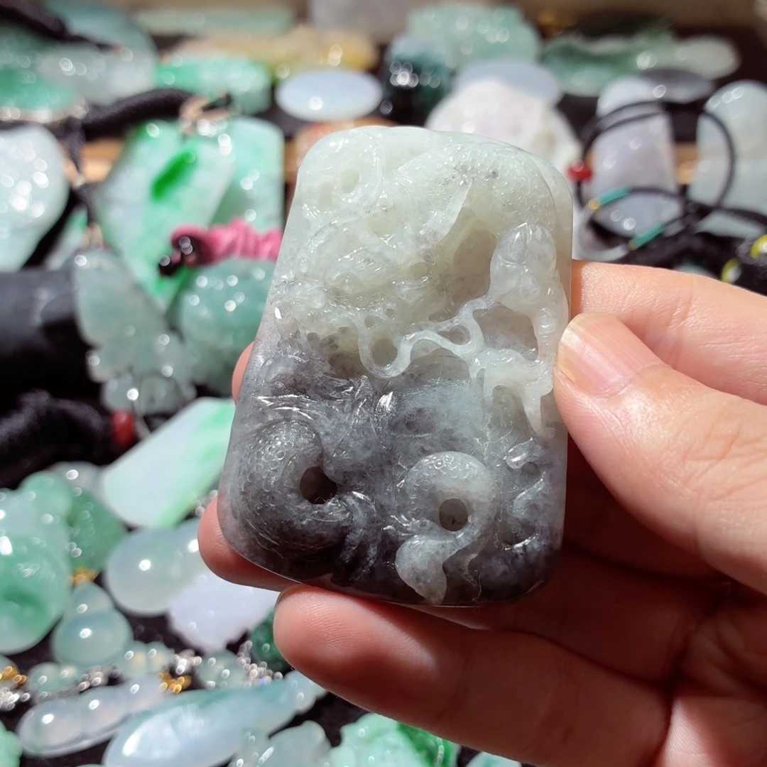 翡翠未镶嵌吊坠(不含链)
