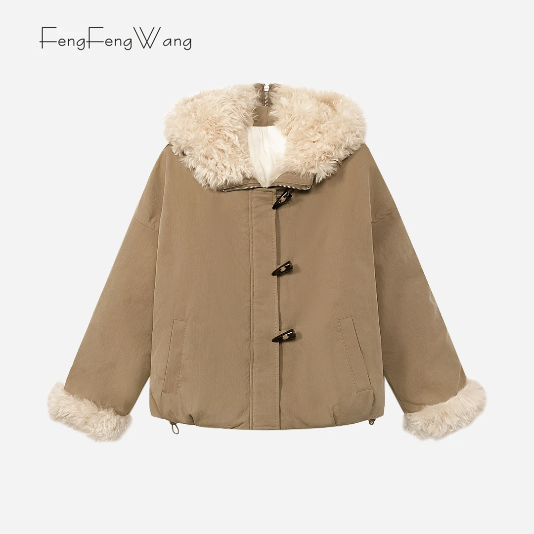 FengFeng Wang | 复古牛仔夹克外套连帽3191362J