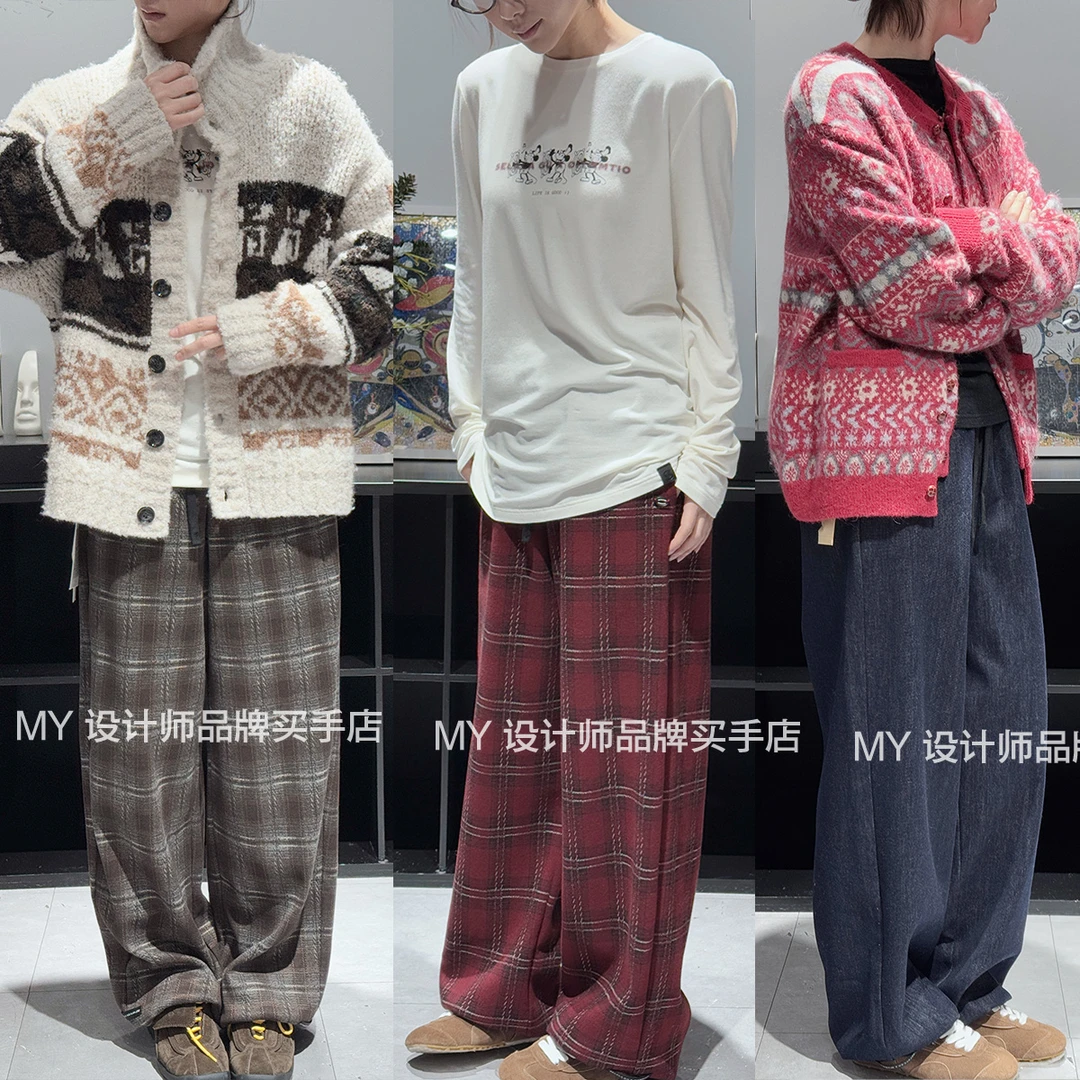 SELALA GU格子休闲裤24年秋冬款SG002-2024-DEC0I/-02/03——880