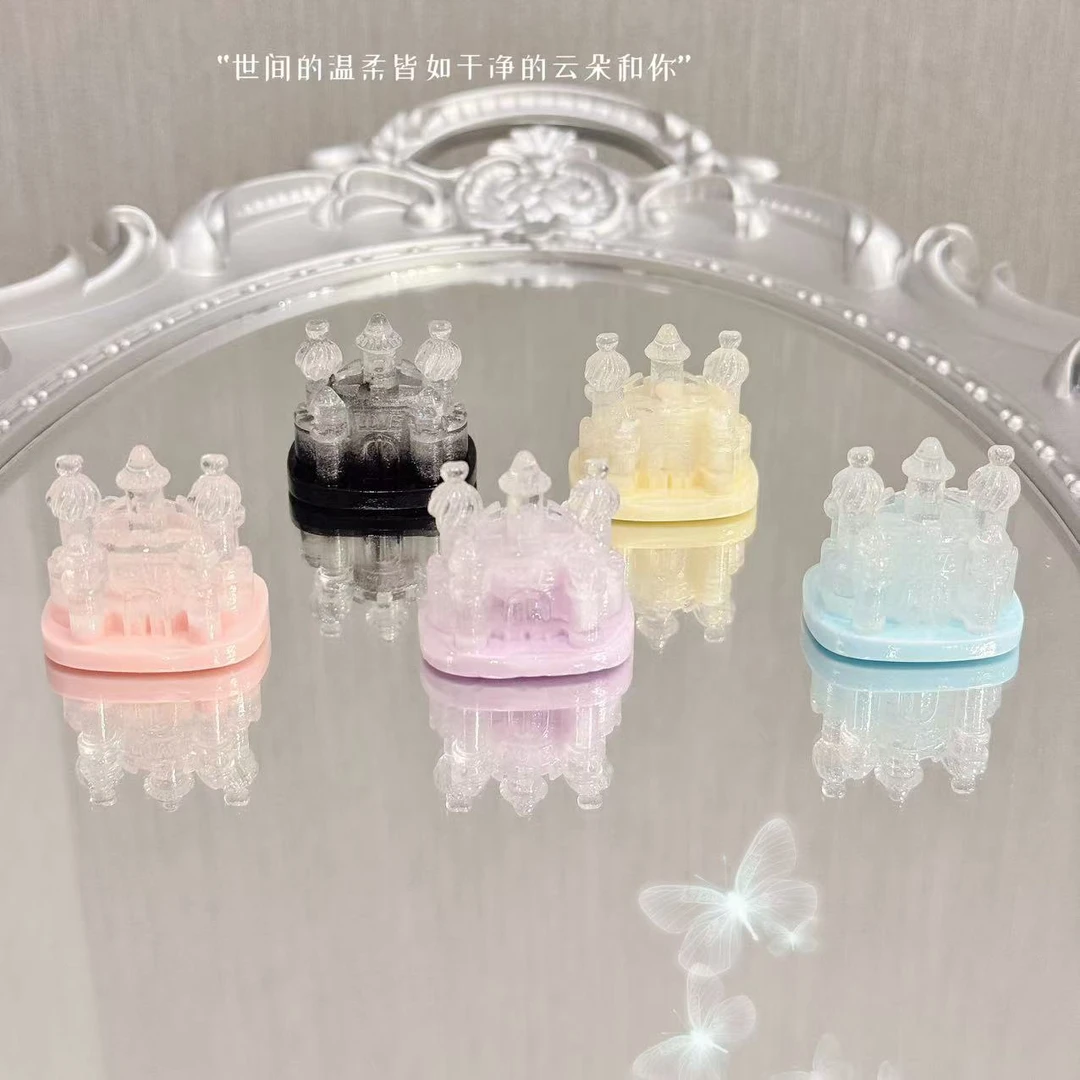 小雨定制【城堡】仿真diy树脂配件玩具配