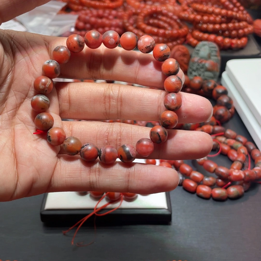 南红玛瑙手链未镶嵌