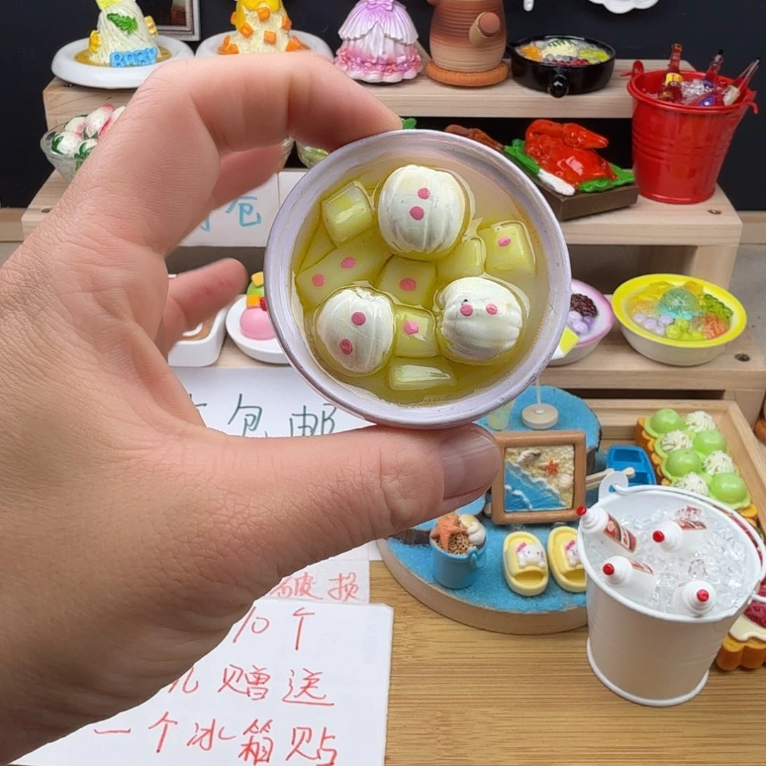 树脂食玩冰箱贴凭开箱视频售后