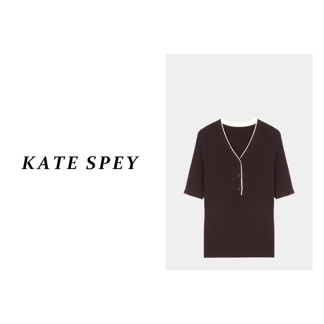 凯特丝蓓052#两色！气质打底内搭休闲百搭针织衫上衣