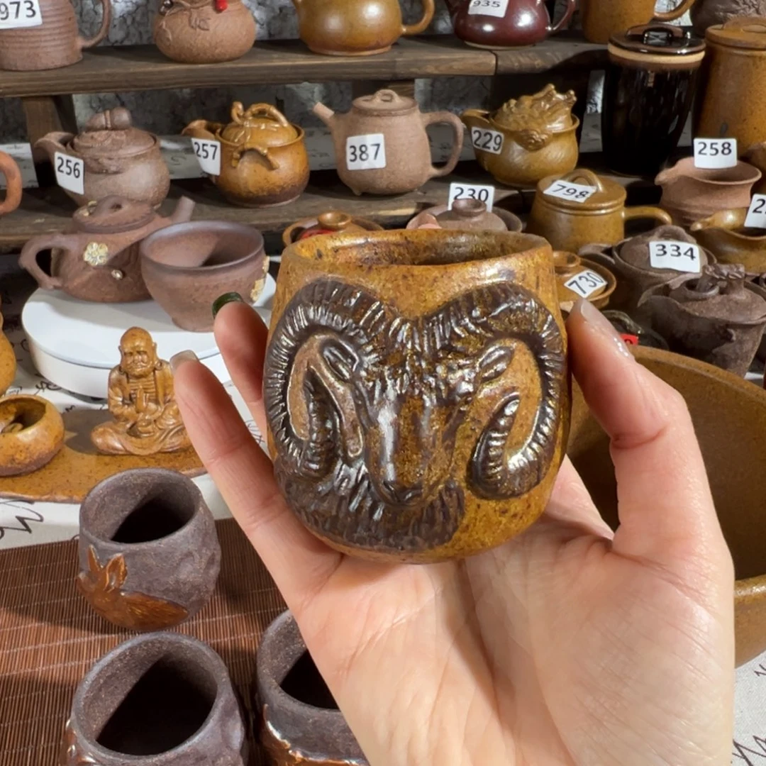 缸异型100 毫升原谷粗瓷高温瓷