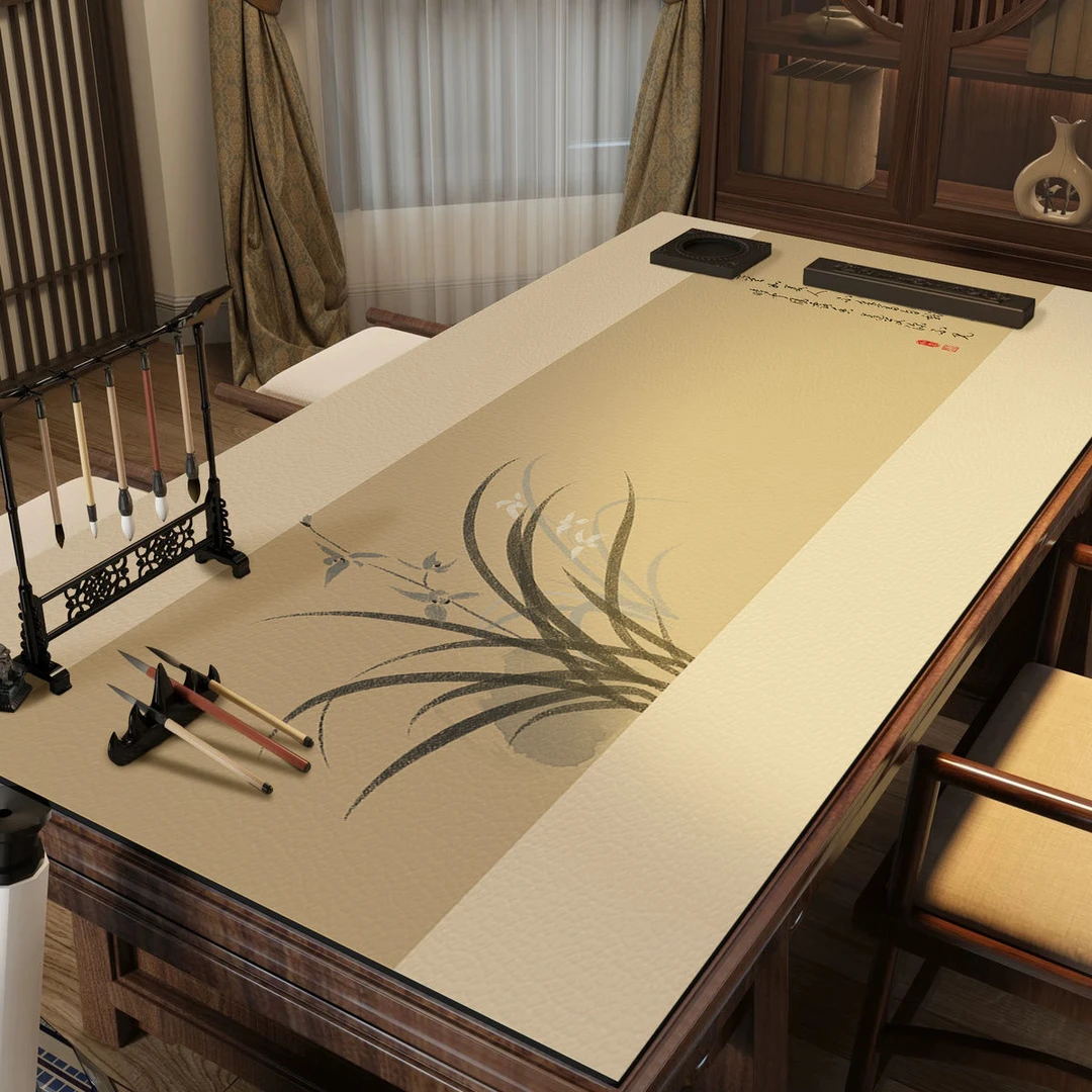 国风书画垫古风书法垫写字垫防水防墨垫字画练字专用垫布书房桌垫