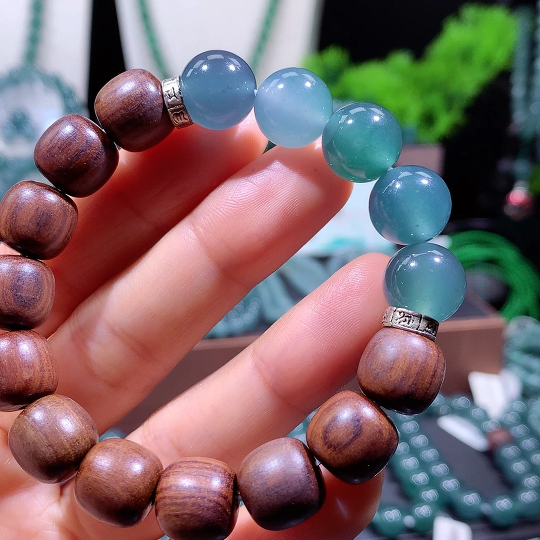 翡翠未镶嵌手链天然a货翡翠手串12mm