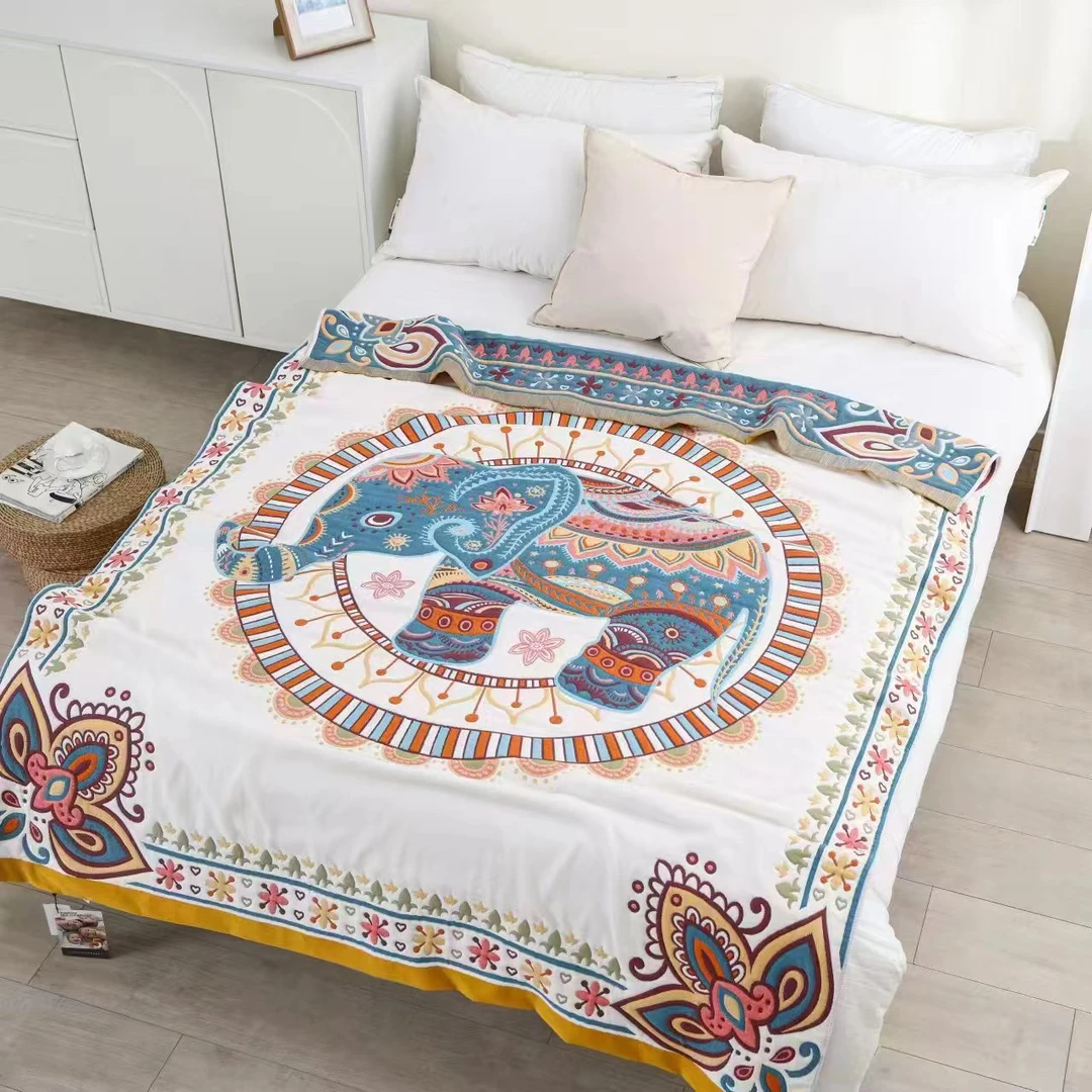 十层纱面包被盖毯