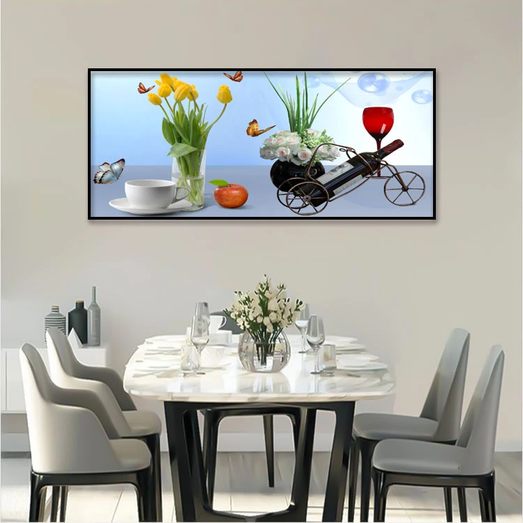 【多款可选】轻奢简约餐厅画挂国现代墙面挂画高级晶瓷画钻石画