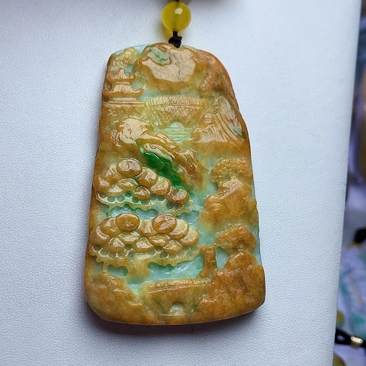 颈饰未镶嵌翡翠山水