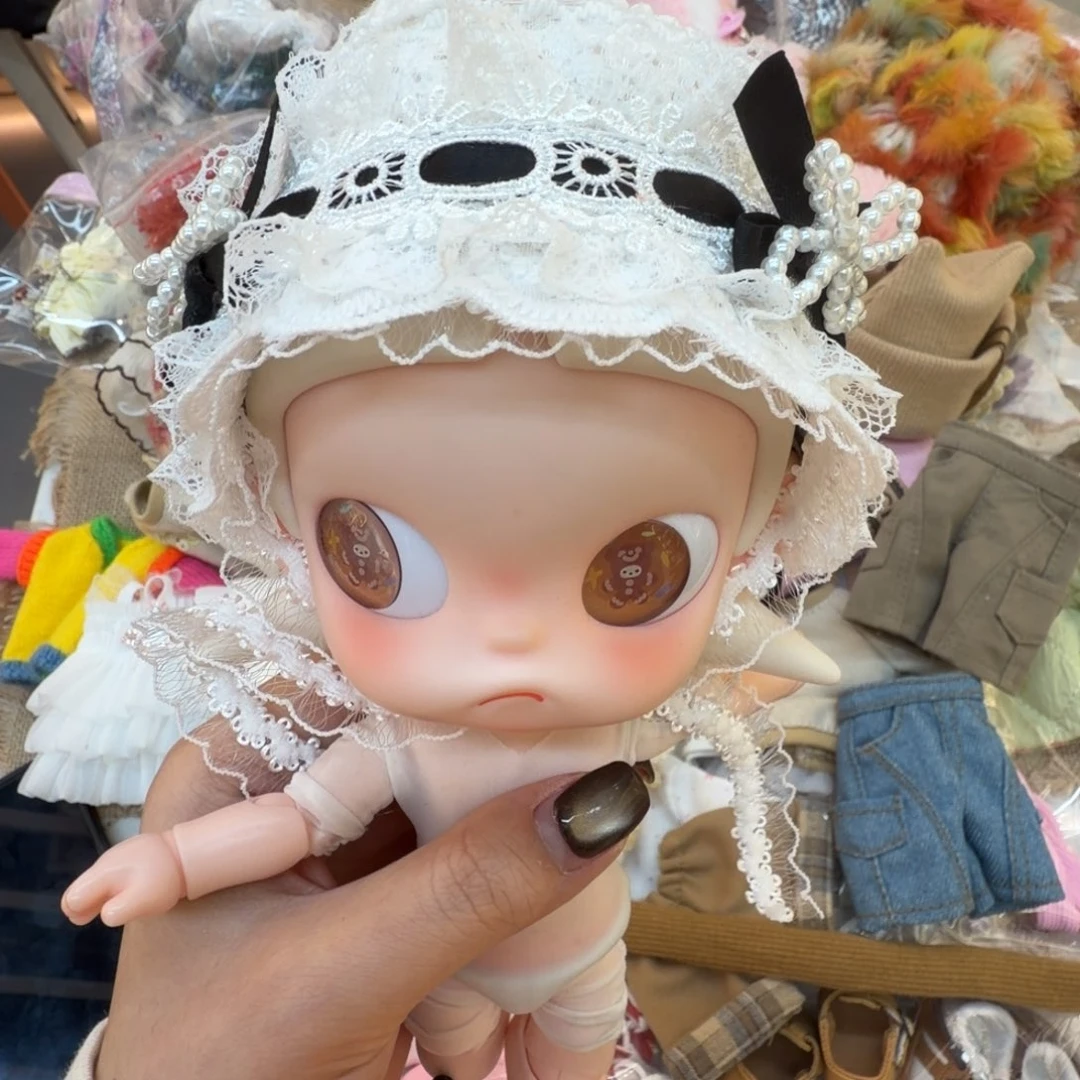 一个黑白蕾丝帽子，不带娃