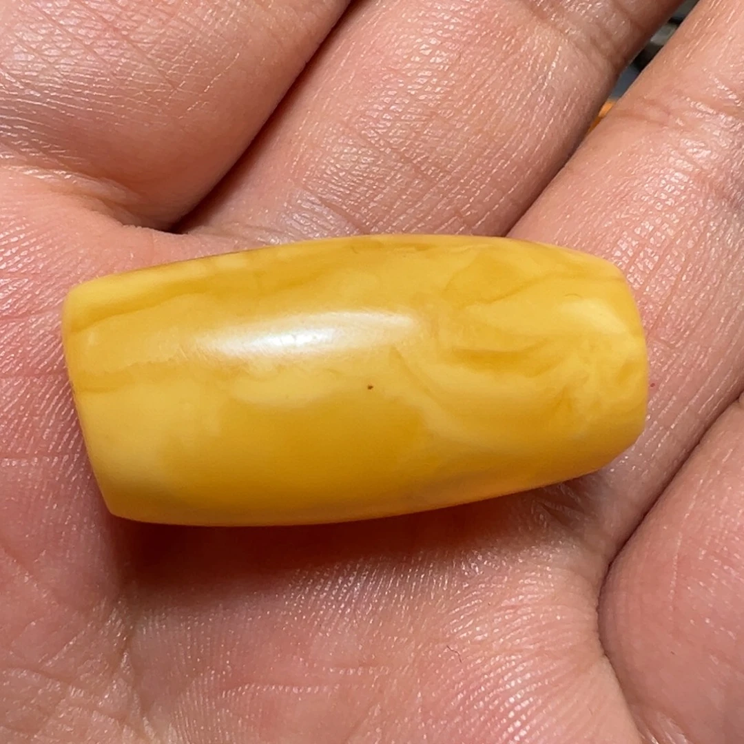 玻璃颈饰墨白藏传出品04