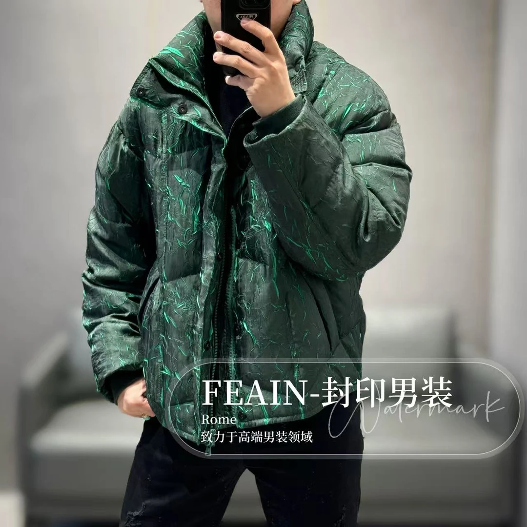 【鹅绒】高端定制潮牌翡翠梦境男士鹅绒服23782