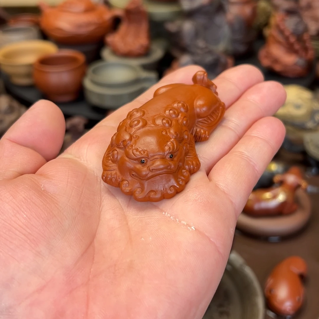 紫砂茶宠紫砂貔貅 微瑕