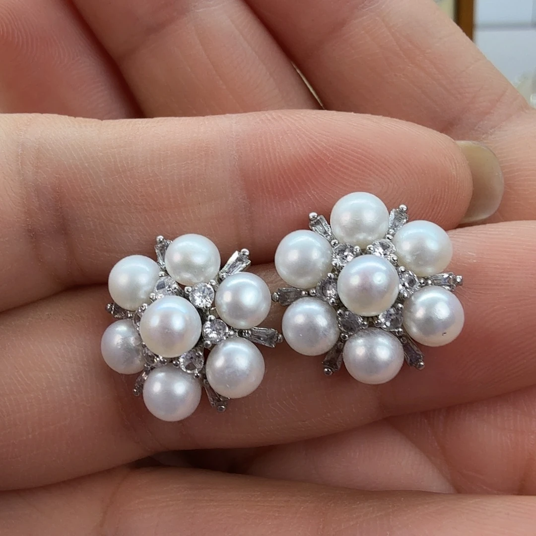 未镶嵌淡水珍珠耳饰