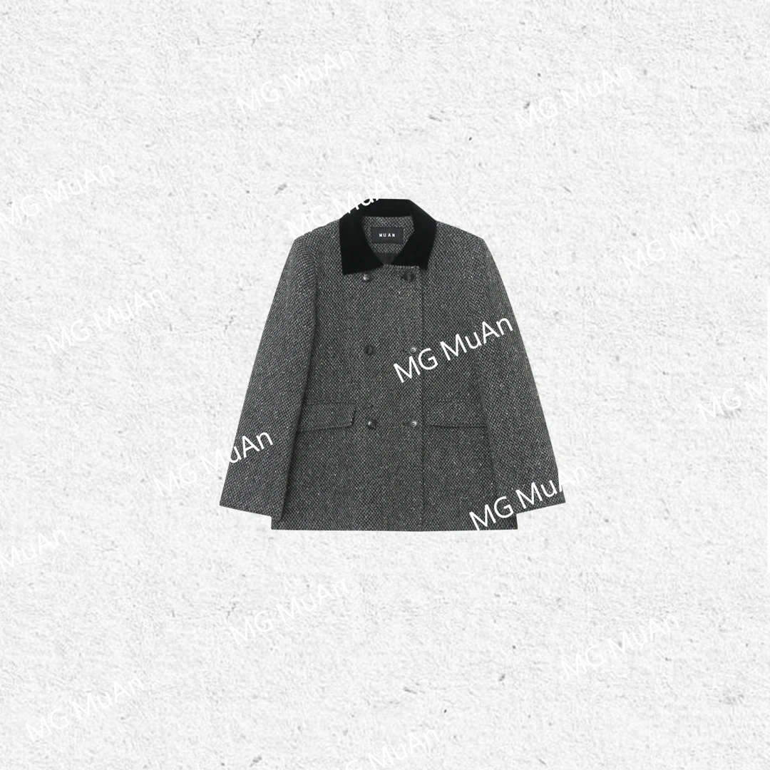 MG.毛毛【繁星大衣】定制加厚高级宽松大衣长袖外套上衣女YJ-23718