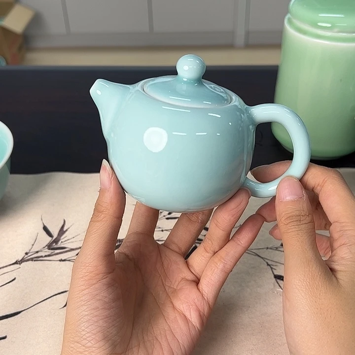 龙泉云间青瓷小米茶器