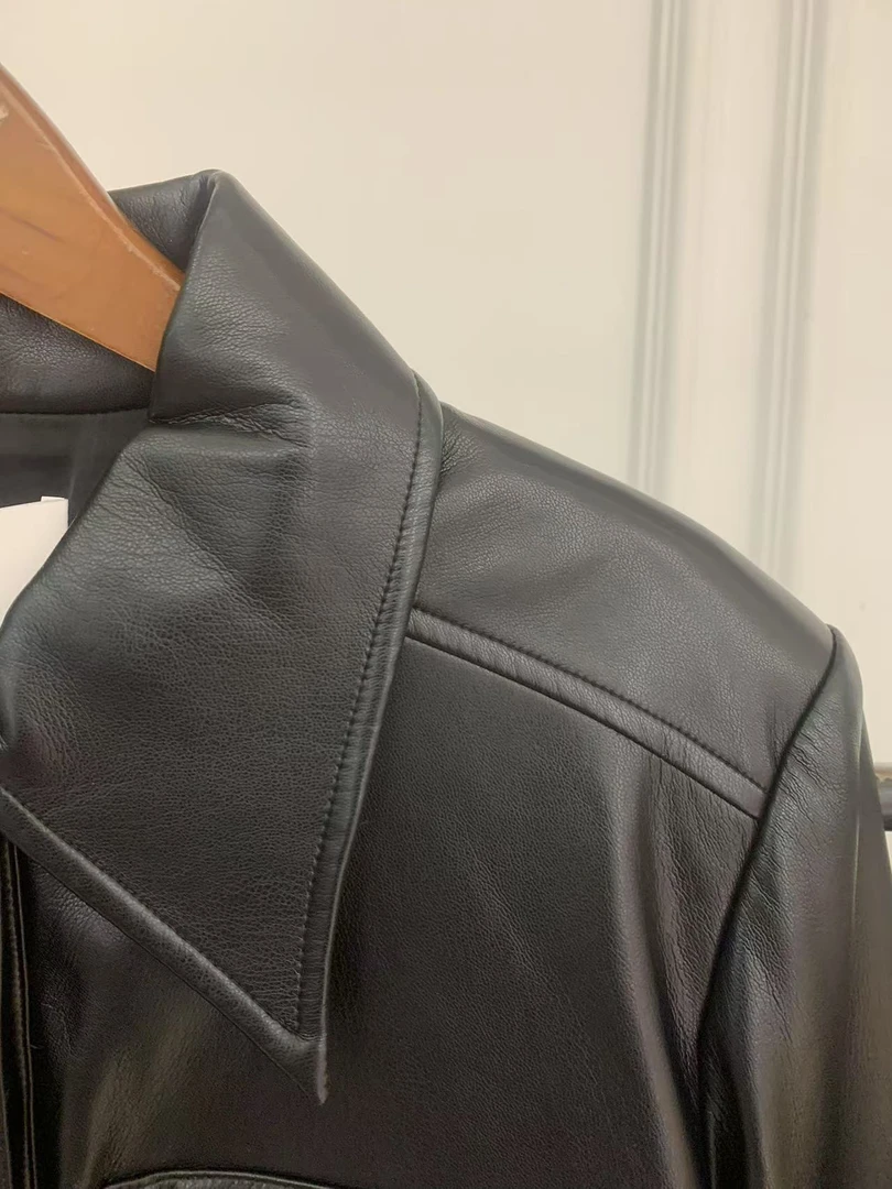 时尚潮流百搭长袖皮衣外套 1K2E50102102