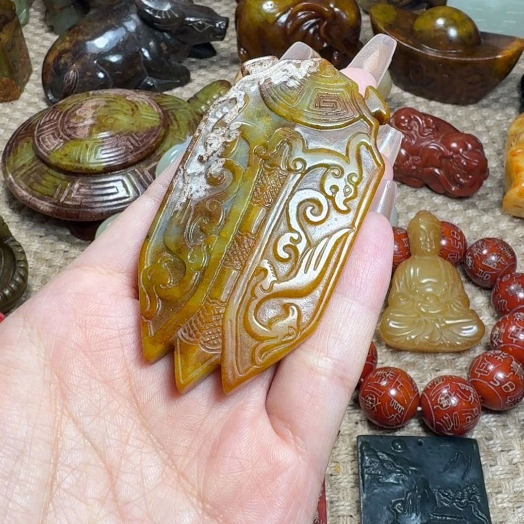 白玉菩提吊坠挂件