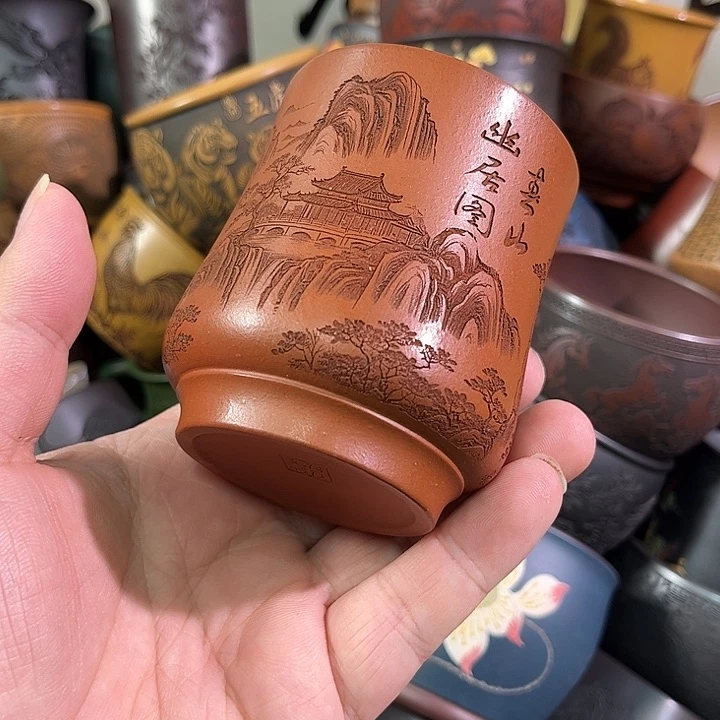 茶杯紫砂全手工紫砂主人杯