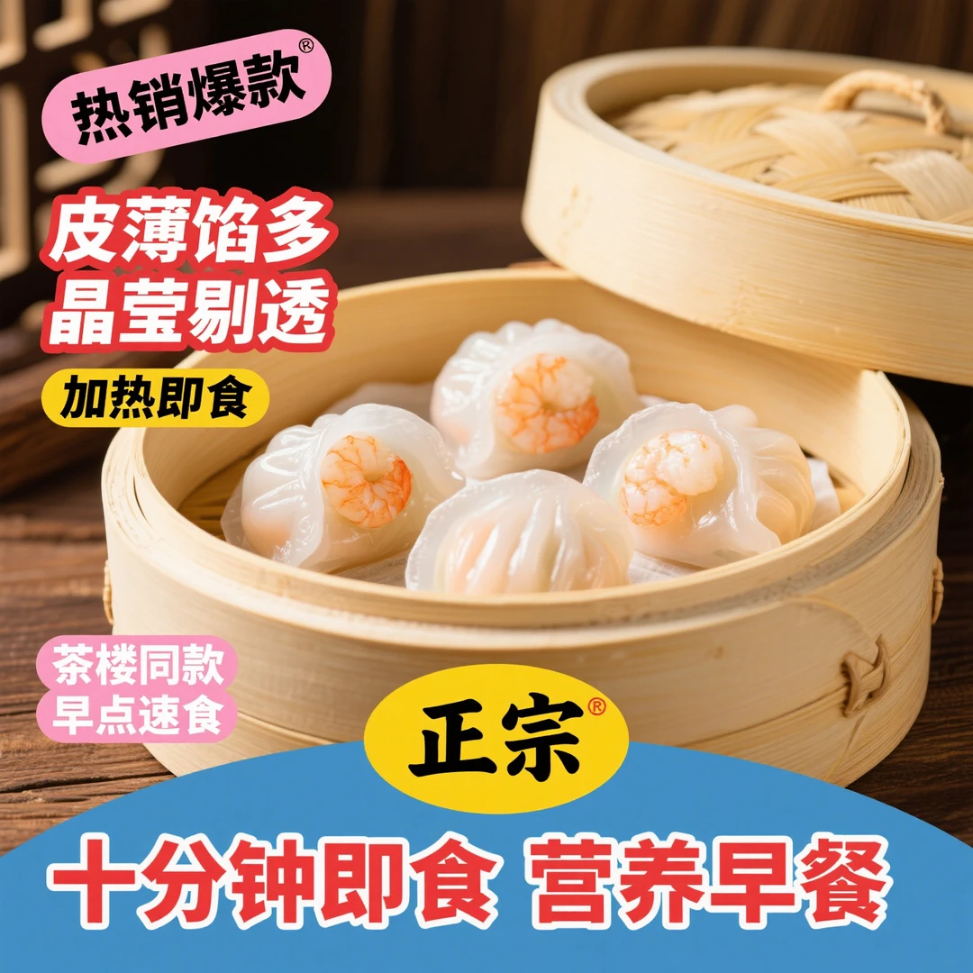 包学士顺丰冷链水晶虾饺皇25g虾饺广式茶楼同款速食半成品美食