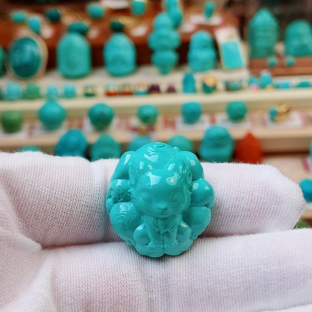 未镶嵌绿松石凤九